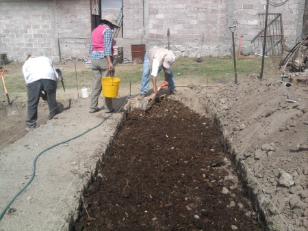 aplicación de tierra y agua